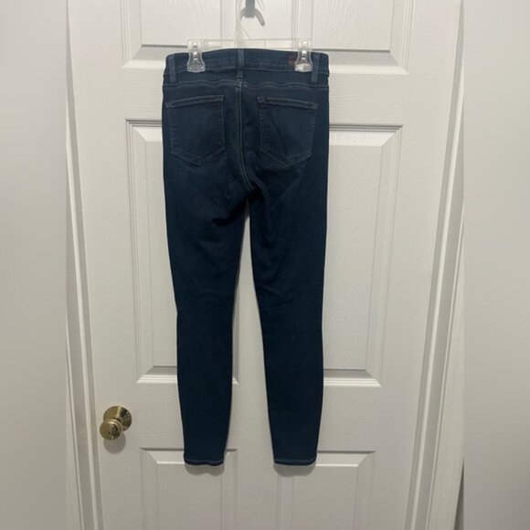 PAIGE Dark Blue Verdugo Ankle Skinny Jeans - Picture 4 of 8